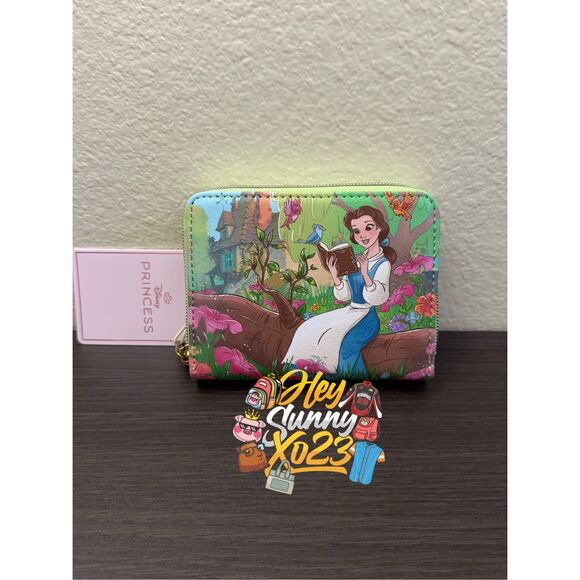 Loungefly Handbags - Loungefly Disney Beauty And The Beast Belle Reading Zip Wallet
